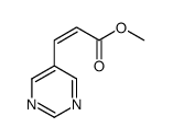 (E)-Methyl 3-(pyrimidin-5-yl)acrylate Structure