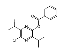 5-chloro-3,6-diisopropylpyrazin-2-yl benzoate Structure