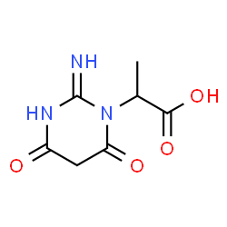 1(2H)-Pyrimidineacetic acid,tetrahydro-2-imino--alpha--methyl-4,6-dioxo- (5CI)结构式