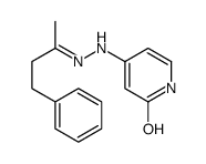 4-[2-(4-phenylbutan-2-ylidene)hydrazinyl]-1H-pyridin-2-one Structure