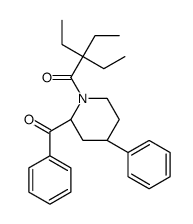 1-[(2R,4R)-2-benzoyl-4-phenylpiperidin-1-yl]-2,2-diethylbutan-1-one Structure