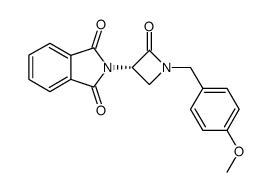 2-[(S)-1-(4-Methoxy-benzyl)-2-oxo-azetidin-3-yl]-isoindole-1,3-dione结构式