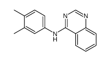 N-(3,4-dimethylphenyl)quinazolin-4-amine结构式