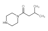 1-(3-METHYLBUTANOYL)PIPERAZINE structure