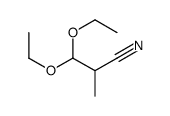 3,3-diethoxy-2-methylpropanenitrile结构式