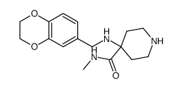 4-((2,3-dihydro-1,4-benzodioxin-6-ylmethyl)amino)-N-methylpiperidine-4-carboxamide Structure