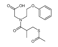 2-[(3-acetylsulfanyl-2-methylpropanoyl)-(2-phenoxyethyl)amino]acetic acid结构式