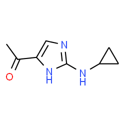 Ethanone, 1-[2-(cyclopropylamino)-1H-imidazol-4-yl]- (9CI) structure