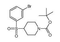 4-(3-BROMO-BENZENESULFONYL)-PIPERIDINE-1-CARBOXYLIC ACID TERT-BUTYL ESTER Structure