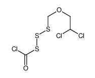 S-(2,2-dichloroethoxymethyldisulfanyl) chloromethanethioate Structure