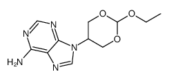 9-(2-ethoxy-1,3-dioxan-5-yl)purin-6-amine结构式