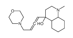 1-methyl-4-(4-morpholin-4-ylbuta-1,2-dienyl)-2,3,4a,5,6,7,8,8a-octahydroquinolin-4-ol结构式