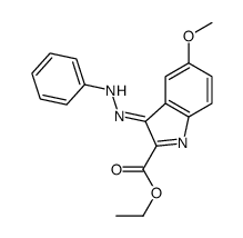 ethyl 5-methoxy-3-(phenylhydrazinylidene)indole-2-carboxylate Structure