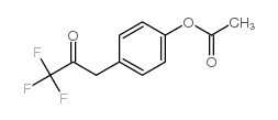 3-(4-ACETOXYPHENYL)-1,1,1-TRIFLUORO-2-PROPANONE结构式