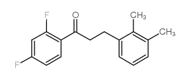 2',4'-DIFLUORO-3-(2,3-DIMETHYLPHENYL)PROPIOPHENONE结构式