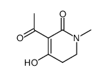 2(1H)-Pyridone, 3-acetyl-5,6-dihydro-4-hydroxy-1-methyl- (7CI) Structure