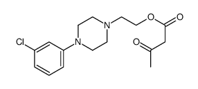 2-[4-(3-chlorophenyl)piperazin-1-yl]ethyl 3-oxobutanoate Structure