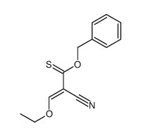 O-benzyl 2-cyano-3-ethoxyprop-2-enethioate结构式