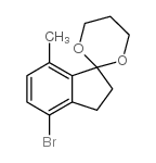 4-Bromo-7-methyl-1,1-(propylenedioxo)-indane Structure