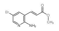 Methyl 3-(2-amino-5-bromopyridin-3-yl)acrylate Structure