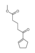 5-cyclopent-1-enyl-5-oxo-valeric acid methyl ester结构式