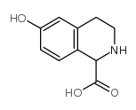 6-Hydroxy-1,2,3,4-tetrahydroisoquinoline-1-carboxylic acid structure