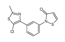 2-[3-(5-chloro-2-methyl-1,3-thiazol-4-yl)phenyl]-1,2-thiazol-3-one Structure