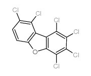 1,2,3,4,8,9-hexachlorodibenzofuran结构式