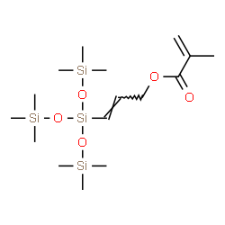 2-Methylpropenoic acid 3-[tris[(trimethylsilyl)oxy]silyl]-2-propenyl ester结构式