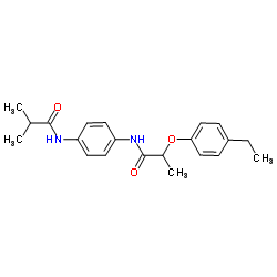 2-(4-Ethylphenoxy)-N-[4-(isobutyrylamino)phenyl]propanamide Structure