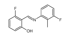Phenol, 3-fluoro-2-[[(3-fluoro-2-methylphenyl)imino]methyl]结构式