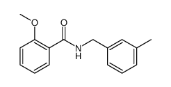 Benzamide, 2-methoxy-N-[(3-methylphenyl)methyl] Structure