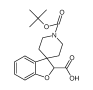 1'-(tert-butoxycarbonyl)-2H-spiro[benzofuran-3,4'-piperidine]-2-carboxylicacid structure