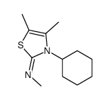 3-cyclohexyl-N,4,5-trimethyl-1,3-thiazol-2-imine Structure