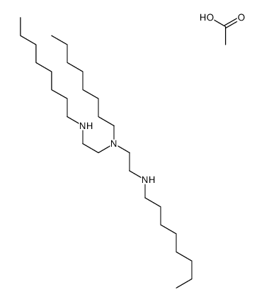 N,N'-dioctyl-N-[2-(octylamino)ethyl]ethylenediamine acetate structure