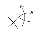 1,1-dibromo-2,2-dimethyl-3-tert-butylcyclopropane结构式