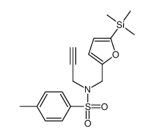 4-methyl-N-prop-2-ynyl-N-[(5-trimethylsilylfuran-2-yl)methyl]benzenesulfonamide Structure