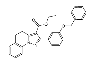 ethyl 2-(3-(benzyloxy)phenyl)-4,5-dihydropyrazolo[1,5-a]quinoline-3-carboxylate结构式