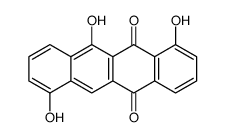 1,7,11-trihydroxytetracene-5,12-dione结构式