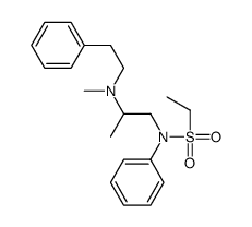 N-[2-[methyl(2-phenylethyl)amino]propyl]-N-phenylethanesulfonamide结构式