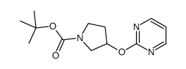 tert-butyl 3-pyrimidin-2-yloxypyrrolidine-1-carboxylate Structure