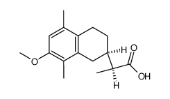 (S)-2-((R)-7-methoxy-5,8-dimethyl-1,2,3,4-tetrahydro-[2]naphthyl)-propionic acid结构式