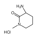 (S)-3-AMINO-1-METHYLPIPERIDIN-2-ONE HYDROCHLORIDE structure