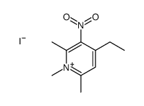 4-ethyl-1,2,6-trimethyl-3-nitropyridin-1-ium,iodide Structure