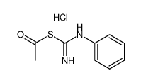 S-acetyl-N-phenyl-isothiourea, hydrochloride结构式