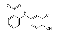 2-chloro-4-(2-nitroanilino)phenol Structure