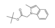 tert-butyl 2-(2-methyl-1H-indol-1-yl)acetate结构式