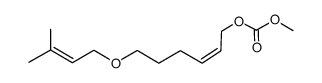 (Z)-6-prenyloxy-2-hexen-1-yl methyl carbonate Structure