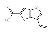 3-vinyl-4H-furo[3,2-b]pyrrole-5-carboxylic acid结构式