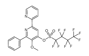 5-methoxy-6-phenyl-[2,2']bipyridinyl-4-yl nonaflate Structure